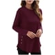 thumbnail image 1 of Blusa informal de manga larga con cuello redondo y manga larga para mujer Pompotops  FGAJ4059, 1 of 5