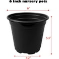 thumbnail image 2 of 24Pcs Nursery Pots Plastic Planter with Drainage Holes, Round Indoor/Outdoor Plant Pots for Seed Starting, 2 of 7