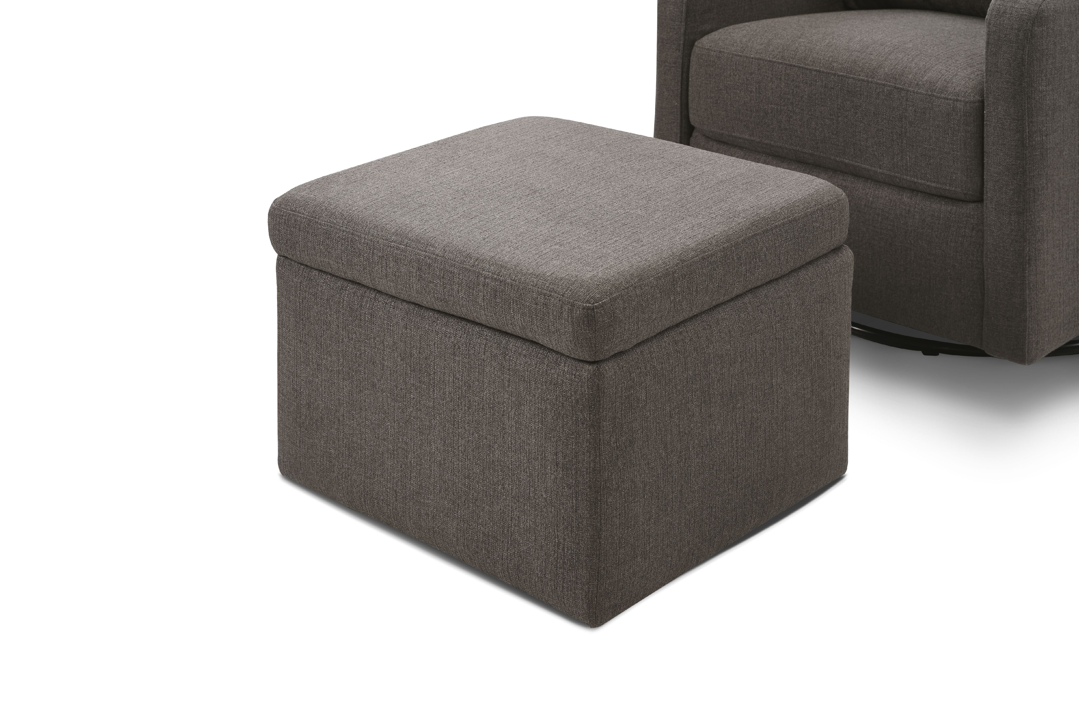 Carter's Adrian Storage Glider and Ottoman, Charcoal
