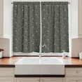 thumbnail image 2 of Ambesonne Birds and Nature Kitchen Curtains, Hummingbirds Motif, 55"x39", Cream Sage Green, 2 of 3