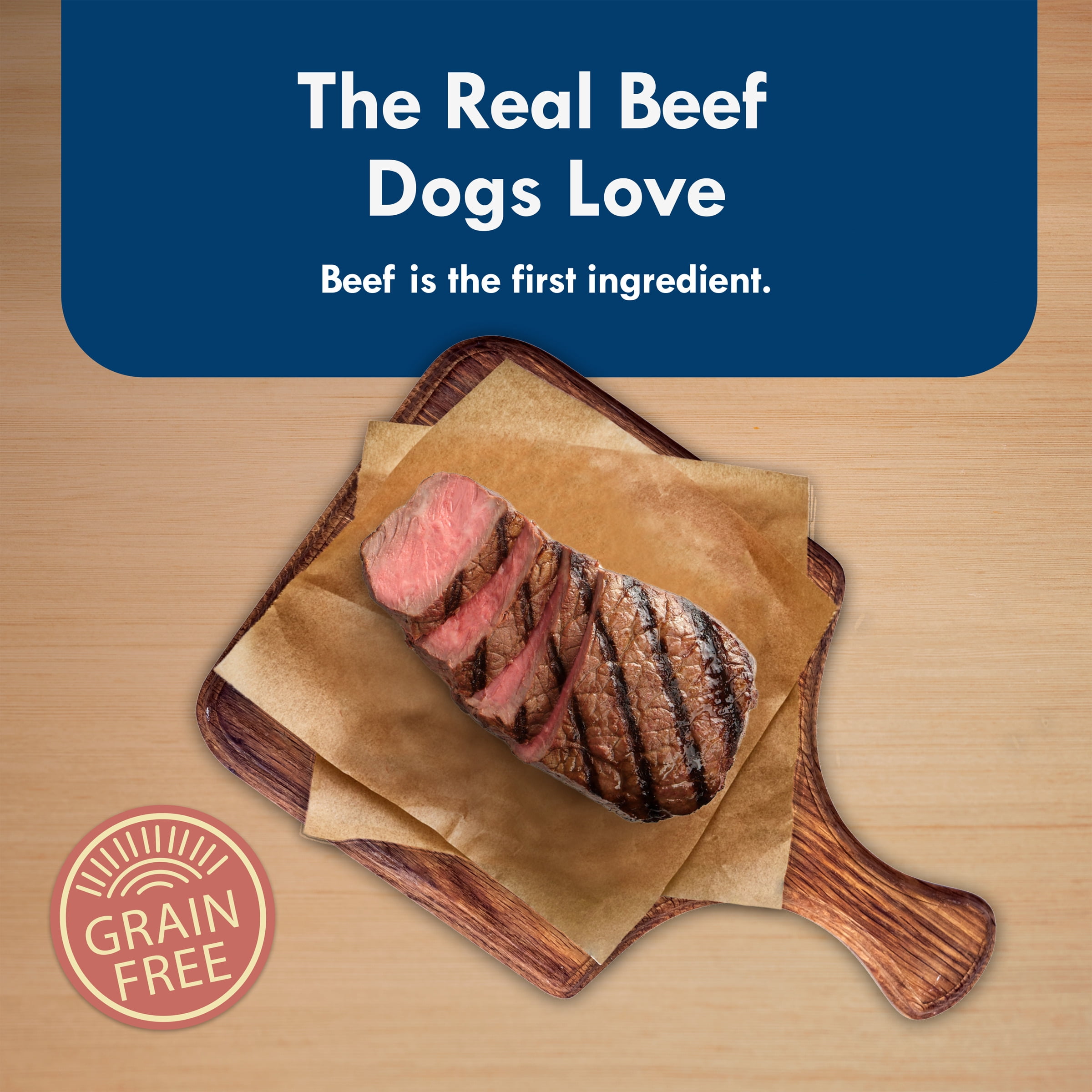 Blue Buffalo Delights Small Breed Prime Rib In Gravy Wet Dog Food for Adult Dogs, Grain-Free, 3.5 oz. Cup