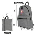 thumbnail image 4 of Flintstones Dino Headshot Lightweight Backpack for Work School Daily Use Packable for Travel, 4 of 5