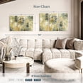 thumbnail image 4 of Elephant Stock Secret Garden Blooms Wall Art - Horizontal Multi Panel Canvas - Living Room Wall Decor - Abstract Multi Panel - Blue And Yellow Decor By Silvia Vassileva - 38" x 24", 4 of 8