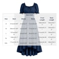 thumbnail image 2 of LEKWK Renaissance Dress Women Puff Short Sleeve Ruffled Hem Medieval Dress Corset Waist High Low Flowy Maxi Sundress Halloween Costumes, 2 of 8