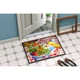 thumbnail image 2 of Carolines Treasures 6058MAT Flowers with a side of lemons  Door Mat Indoor Rug or Outdoor Welcome Mat 18X27 Doormat 27"L, 2 of 4