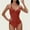 Orange Womens Bikini Sets 2025 Savings, variant on BSDJILFG Halter Swimsuit for Women One-Piece Bathing Suit High Waisted Bodycon Swimwear Full Coverage Ruched Breathable Beachwear