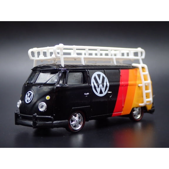 Open Box 1960 60 VW VOLKSWAGEN DELIVERY PANEL VAN 1:64 SCALE DIORAMA DIECAST MODEL CAR