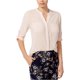 thumbnail image 1 of Camiseta con botones Maison Jules para mujer diseño de puntos color rosa XS, 1 of 1