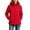Red, variant on Women's Outdoor Water-Repellent Jacket Hooded Removable Hood Active Lightweight Hiking Windbreake Jacket with Zipper Pockets Raincoat