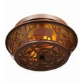 thumbnail image 4 of Meyda Tiffany 140650 Bear On The Loose 2 Light 14" Wide Semi-Flush Ceiling Fixture - Red, 4 of 7