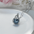 thumbnail image 6 of Yami 10-11mm Tahitian Cultured Black Pearl Necklace Pendant 925 Sterling Silver18+2 in Valentine's Day Gifts for Her, 6 of 10