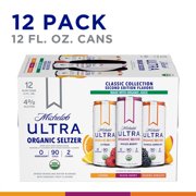 Michelob ULTRA Second Edition Flavors Organic Hard Seltzer, Variety Pack, 12 Pack, 12 FL OZ Slim Cans