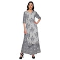 thumbnail image 1 of Moomaya Plus Size Printed Loose Palazzo And Kurta Set Ethnic Dress For Women, 1 of 1