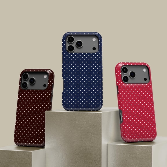 Trendy Polka Dot MagSafe Case for iPhone Samsung Aesthetic Spot