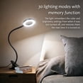 thumbnail image 6 of DAYBETTER LED Clip On Desk Lamp, 3 Light Modes & 10 Brightness Levels, 360° Flexible Neck Reading Light, USB Plug-in Clamp Lamp, for Home, Office, Study, Craft (Black), 6 of 7