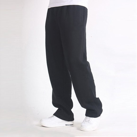 Men's Casual Pants - Versatile Loose Fit Straight Leg Trousers for Everyday Style with Warm Inner Comfort and Modern Trend