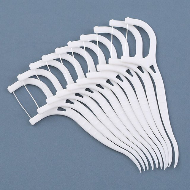 100 Uds. Hilo Dental, palillos de hilo Dental, palillos de dientes, limpieza de dientes, cepillo Interdental, selección de hilo Dental, limpieza de dientes Tan Jianjun unisex