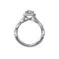 thumbnail image 2 of 2.50 Ct Asscher Cut Moissanite Elegant Engagement Ring for Fiancee 18K White Gold Size 6 by Caratup, 2 of 8