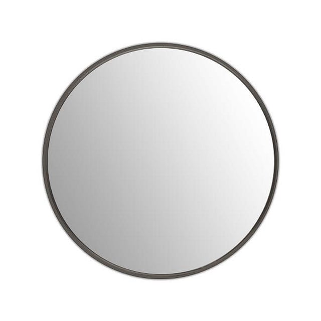 espejo decorativo redondo marco plateado 50 cm