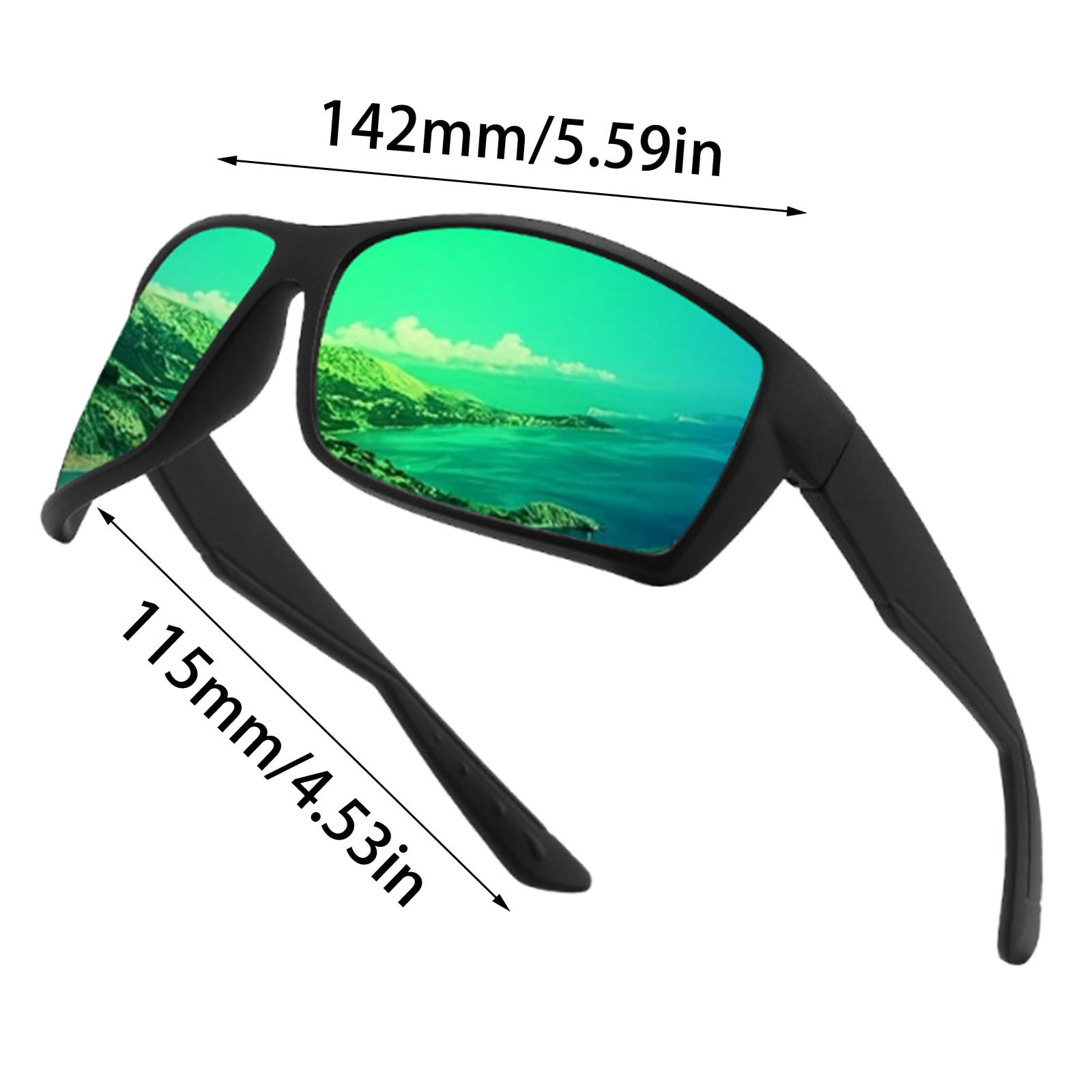 Oversized Square Polarized Sunglasses for Women & Men, 100  display picture 2