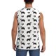 thumbnail image 4 of Balery Border Collie Dog Camisetas sin mangas para hombre, absorbe la humedad y protege contra el mal olor.-Medium, 4 of 7