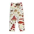 thumbnail image 4 of Sigee Cartoon Mushrooms Print Women's Soft Pajama Pants - Breathable and Comfortable Lounge Sleep Bottoms with Elastic Waistband and Pockets-Small, 4 of 9