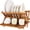 3 Tier-Standard, variant on Teak Dish Drainer Rack Collapsible 2 Tier Dish Rack Dish Drying Rack Foldable Plate Organizer Holder for Kitchen Compact Countertop