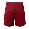 thumbnail image 5 of Men's 5 Inch Running Shorts with Zipper Pockets Athletic Workout Gym Shorts Casual Classic Fit Shorts Drawstring Elastic Waist Pant, 5 of 5