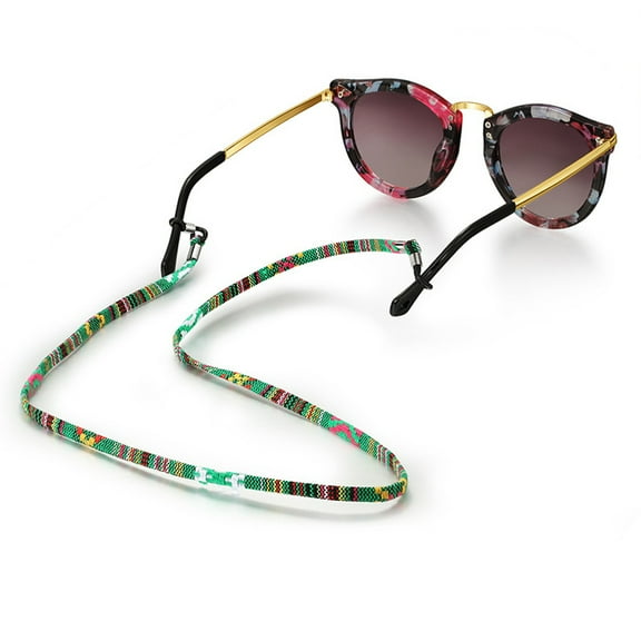 HEMOTON 3 Pieces Eyeglass Sunglass Strap Non-slip Eyeglass Chain Eyewear Retainers Cord Holder Lanyard Strap (Blue & Green & Red)