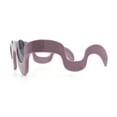 thumbnail image 6 of Rad Offbeat Thick Plastic Wave Shape Runway Fashion Sunglasses Pink, 6 of 8