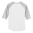 thumbnail image 6 of Yellow Rooster Men's Colorblock Raglan Jersey White/ Heather Grey XS, 6 of 6