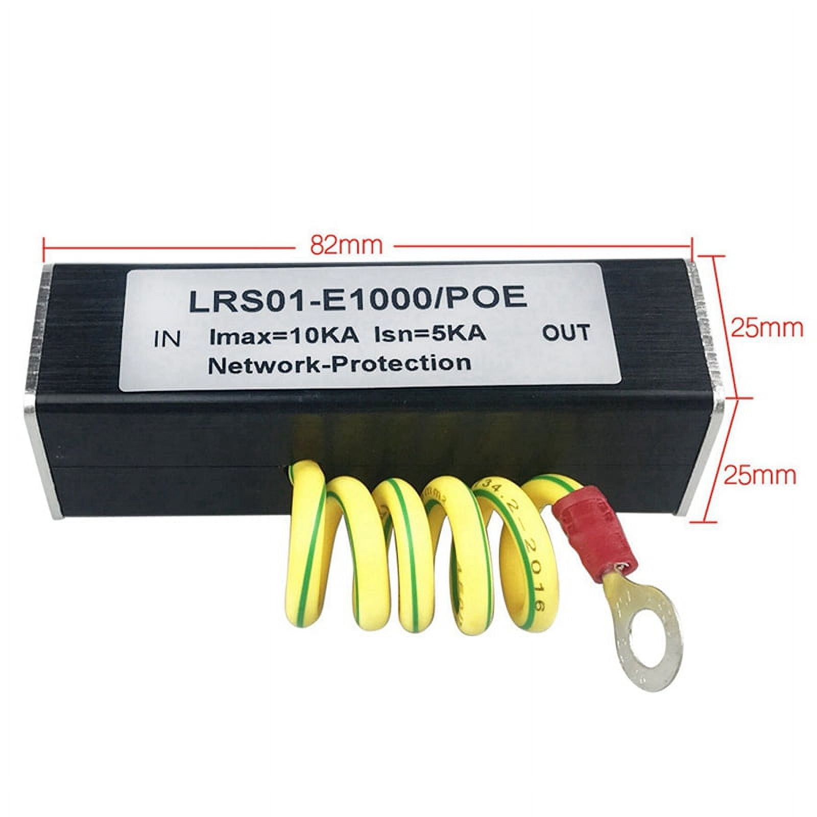 4X 100/1000M POE IP Camera Network POE Switch RJ45 & POE Surge Protector Protection Device Arrester SPD 1000M