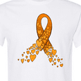 thumbnail image 4 of Inktastic Leukemia Awareness with Orange Ribbon Made of Hearts T-Shirt, 4 of 5