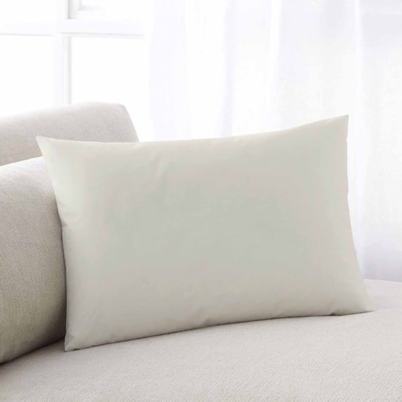 Cream Solid Color Throw Pillow Covers, Aesthetics Contemporary Luxury Soft Breathable Pillow Cases with Invisible Zipper for Sleeping, Queen Size Pillowcases for Couch Bed Sofa Chair 20x30 Inches