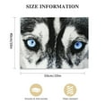 thumbnail image 2 of Nawypu Large Black and White Wolf Canvas Wall Art Husky Dog Blue Eyes Animal Face Series Picture Artwork for Modern Home Decor, 2 of 5