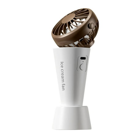 

Jeborah Home Appliances 2023 New Ice Cream USB Charging Mini Portable Handheld Small Fan Mute A