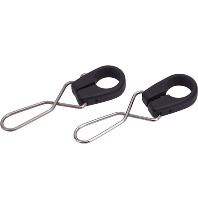 Par de soportes para banderines en forma de asta de bandera y clips de acero inoxidable para perros
