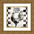 thumbnail image 1 of Sommers, Mindy 26x26 Gold Ornate Wood Framed with Double Matting Museum Art Print Titled - Rooster, 1 of 4