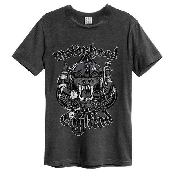 Amplified - Camiseta Snaggletooth Motorhead para Hombre (Carbón)