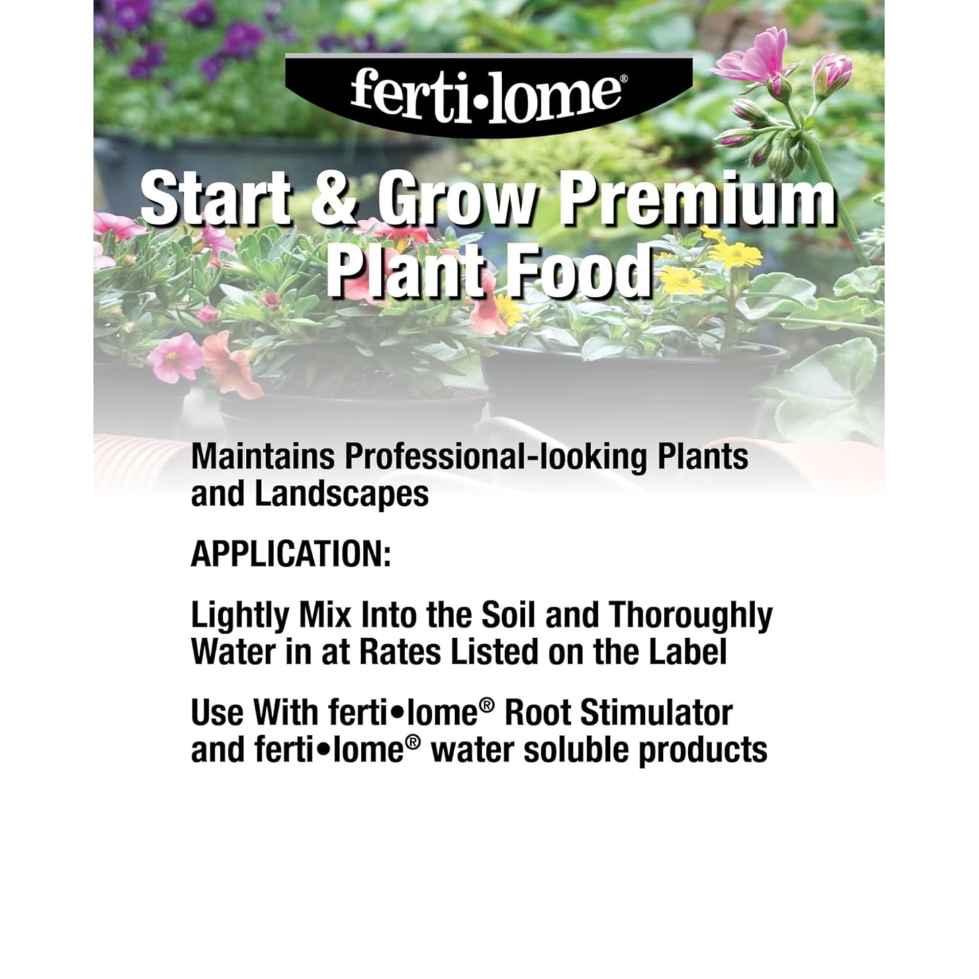 Fertilome Start & Grow Premium 19-6-12 Plant Food, 10lbs - Indoor/Outdoor Fertilizer with Slow-Release Nitrogen for Consistent Plant Growth