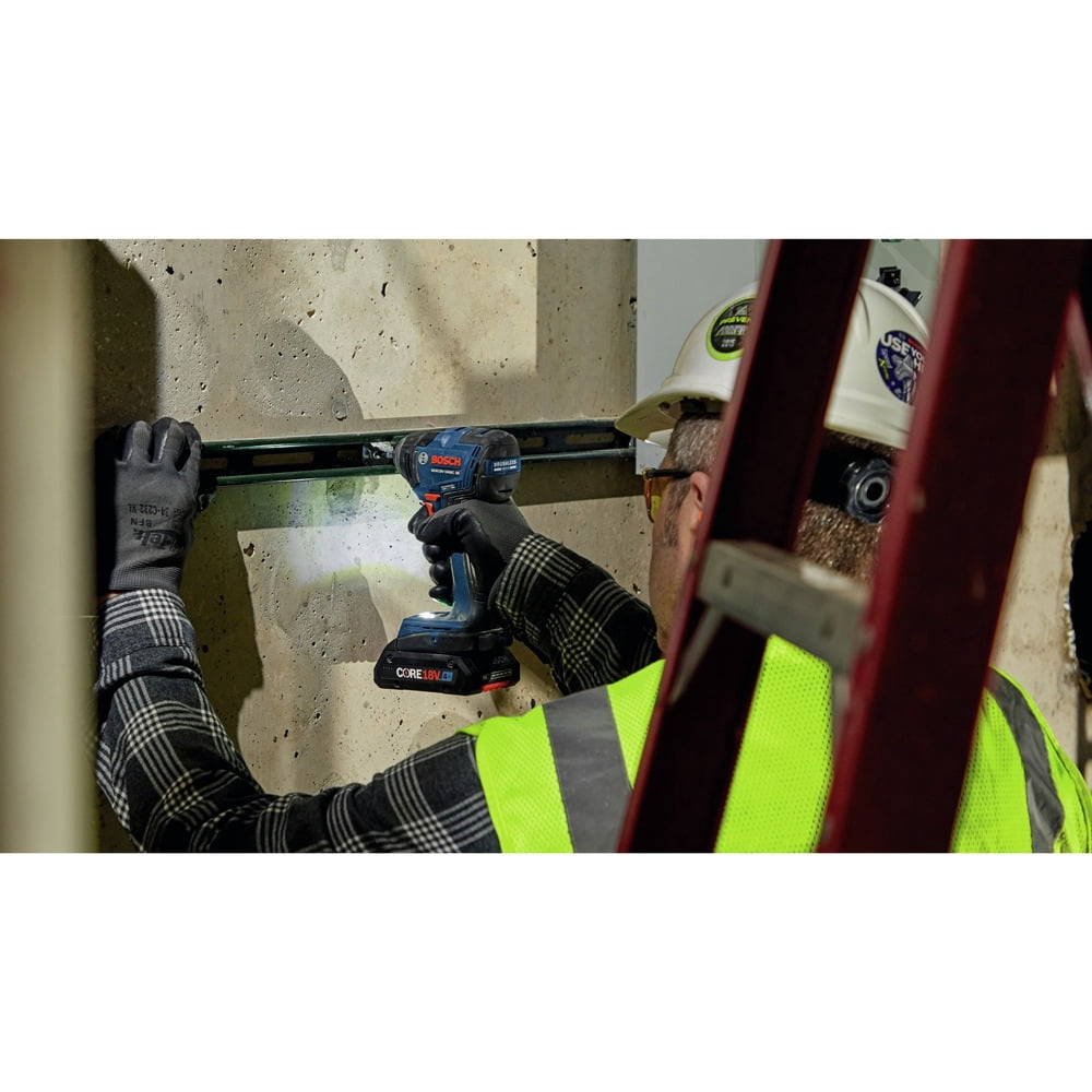 Restored Bosch GDR18V-1860CB25-RT 18V Brushless Lithium-Ion 1/4 in. Hex Cordless Connected-Ready Impact Driver Kit (4 Ah) (Refurbished)