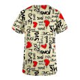 thumbnail image 4 of Luxalzxs Working Uniforms for Women Valentine's Day Love Heart Print Scrub_Tops Nurse Uniform V-Neck Short Sleeve Shirts with Pockets, 4 of 4