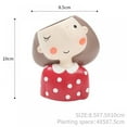thumbnail image 3 of Mini Pots for Plants Small Ceramic Succulent Pots Cute Girl Flower Planter Flowerpot Create Design, 3 of 4