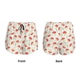 thumbnail image 5 of Lsque Cartoon Flat Mushrooms Printed Women's Running Shorts with Liner Pockets,Elastic Quick Dry Workout Athletic Gym Yoga Shorts,Womens High Waist Shorts-Small, 5 of 9