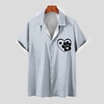thumbnail image 5 of Camiseta Casual con Botón de Solapa de Color Sólido de Manga Corta para Hombres, Camiseta Ligera para Fiesta, Trabajo, Viajes Y Primavera Verano, 5 of 5