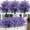 Purple, variant on 8 Bundles Outdoor Artificial Fake Flowers UV Resistant Shrubs Plants, Faux Plastic Greenery for Indoor Outdoor Garden Porch Window Box Home Decor