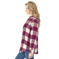 thumbnail image 3 of Woman Within Plus Size Classic Flannel Shirt, 3 of 5