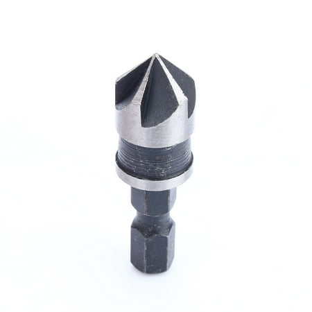 

Hex Shank Drill 90 Degrees Celsius Hamfering Knife 5-blade Countersink Countersink Drill Bit 3pc 1/4 Hex 12/16/19mm Countersink Bore Set For Wood Metal Bit