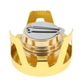 thumbnail image 1 of LOVIVER Compact Portable Alcohol Aluminium Brass Mini Burner Camping Gear Gold, 1 of 8