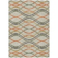 thumbnail image 2 of Addison Rugs Chantille Indoor/Outdoor Transitional Waves Orange Washable Rectangle Rug, 2'6" x 3'10", 2 of 6